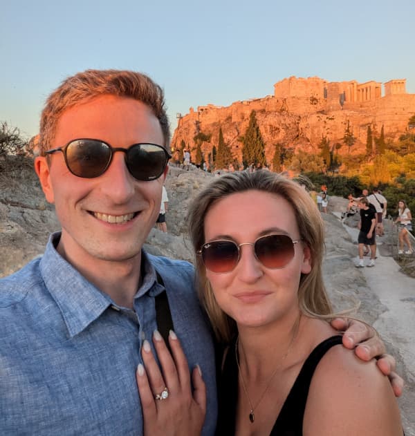 Kez and Michael's engagement photo